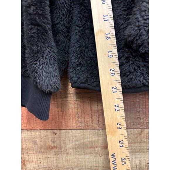 H&M L.O.G.G Black Fleece Hoodie Jacket Size S - Picture 3 of 6